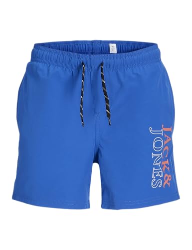 JACK & JONES Jpstmaui Jjswim Double Logo AKM Sn JNR, Turkish Sea, 14 Ans Hommes