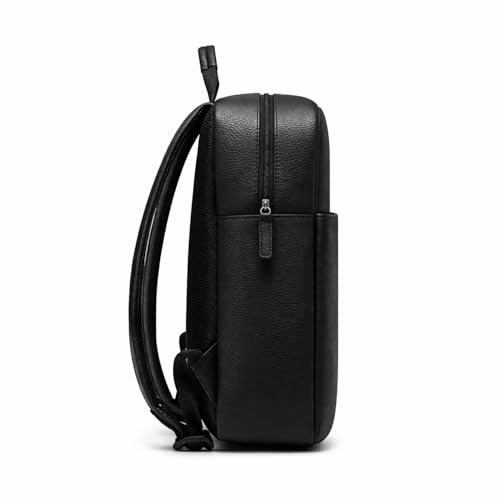 Image of Police Premium 35L Laptop Backpack for Men & Women | Premium grainy Vegan Leather Texture | Padded Laptop Compartment | Front Utility Pocket & Comfortable Shoulder Straps | Black