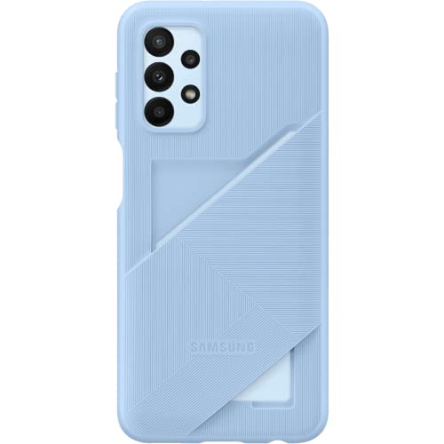 Samsung Card Slot Cover Custodia Con Tasca Per Tessere Per Galaxy A23 5G, Azzurro Artico