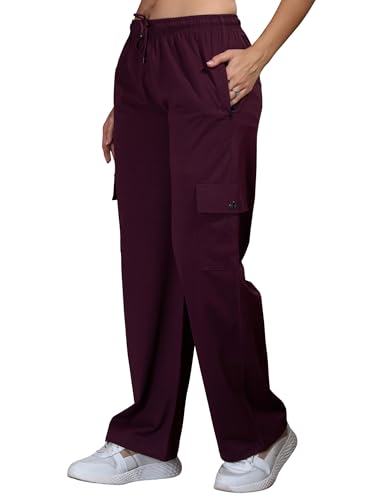 Image of CUPID Women Smart Slim Fit Easy Wash Cotton Cargo Pants