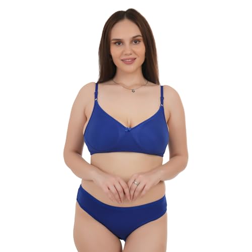 Image of Unitrust Premium Lingerie Set with Full Coverage Non-Padded Bra and Hipster Panty Set