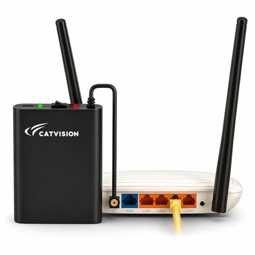 Image of Catvision Mini UPS for WiFi Router Broadband Modem | Support 12V-2A Routers | Backup Upto 4 Hrs (Lab Tested) | WiFi Router UPS Power Backup During Power Cuts | 1 Year Warranty