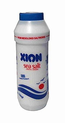 XION Sal marina cristalina yodada, 26.46 oz coctelera