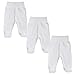 MEA BABY Unisex Baby Hose mit Fuß aus 100% Bio-Baumwolle im 3er Pack. Baby Strampelhose mit Fuß. Babyhose mit Fuß Jungen Baby Hose mit Fuß Mädchen. (56)