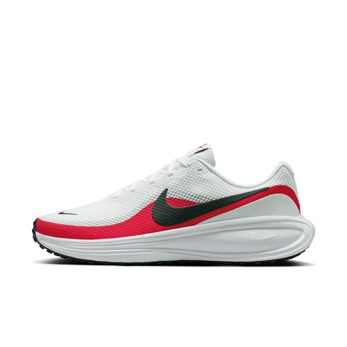 Nike Men's Revolution 8 Road Running Shoes, White/Black-University Red, 9