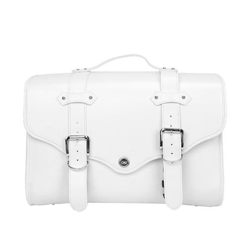 Sac de selle moto universel blanc pour ne plus manquer de place