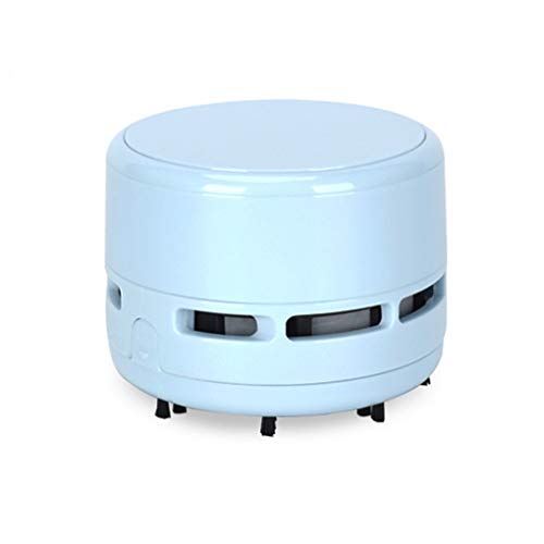 Mini-Sauger batteriebetrieben Tischstaubsauger Klein Handstaubsauger Desktop Vacuum Cleaner für Büro zuhause und Auto (reines Blau)
