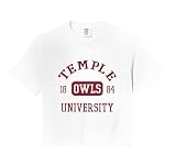 Temple Owls Stamp Officially Licensed Comfort Colors Crop Top