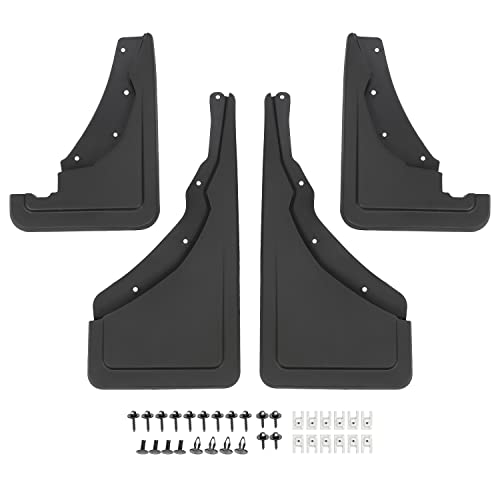 HECASA Front & Rear Mud Flaps Compatible with 2021-2024 Ford Bronco Sport Replacement for M1PZ-16A550-AA M1PZ-16A550-BA Molded Splash Guards Splash Shield Set of 4 Black by HECASA - Used condition - Image 7