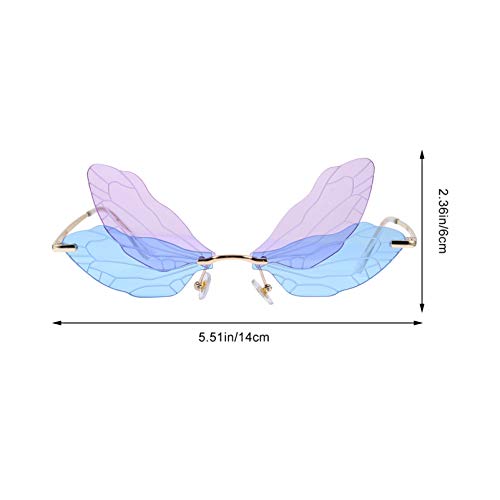 VALICLUD - Occhiali da sole a forma di ali di