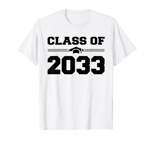 Class Of 2033 Grow With Me First Day Of School Graduate 2033 T-Shirt