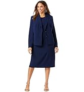 Jessica London Women's Plus Size Two Piece Single Breasted Jacket Dress Suit Outfit