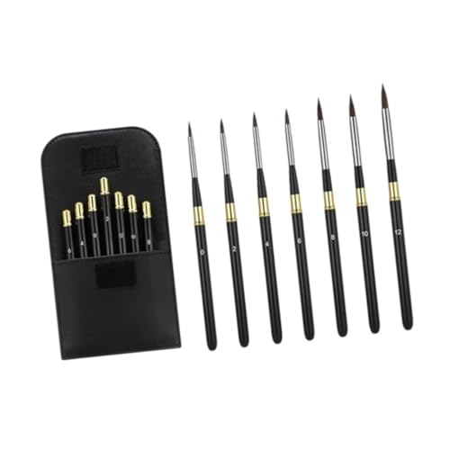Pinceles de acuarela desmontables de alta elasticidad con mango protector de aluminio 3