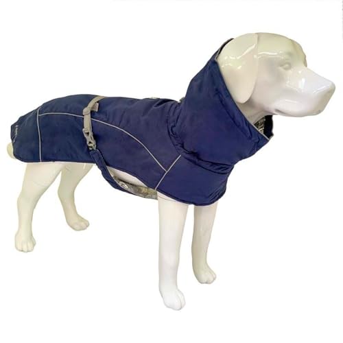 Croci Hiking Hundemantel, wasserdicht, Makalu, temperaturregulierendes Futter, dunkelblau, 65 cm