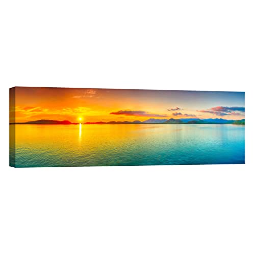 Toile canvas de qualité supérieure Nature DCL352-4 lumineuse 40 x 120 cm