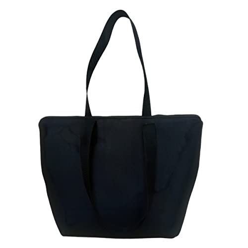 Bolsa Ombro Feminina Grande Preto – Sacola Espaçosa e Elegante para Trabalho, Viagem ou Dia a Dia
