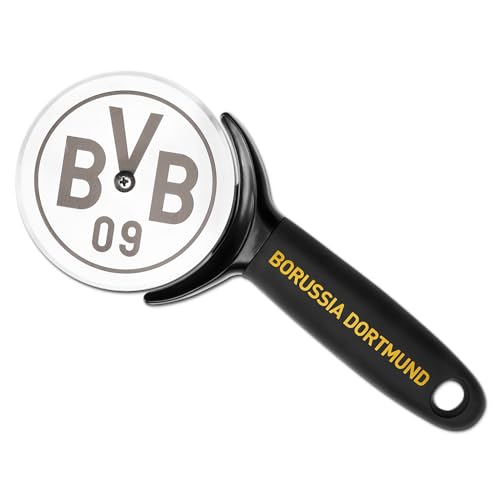 Borussia Dortmund Unisex – Erwachsene BVB Pizzaschneider, Schwarz, One Size Borussia Dortmund Unisex – Erwachsene BVB Pizzaschneider, Schwarz, One Size