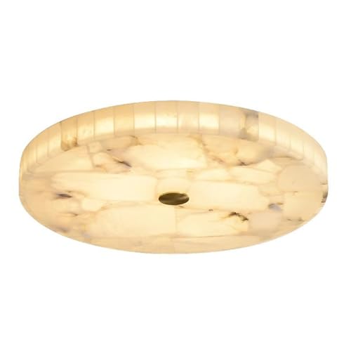 LOEKSDGEW Natural Alabaster LED Flush Mount Ceiling Light Modern Stone