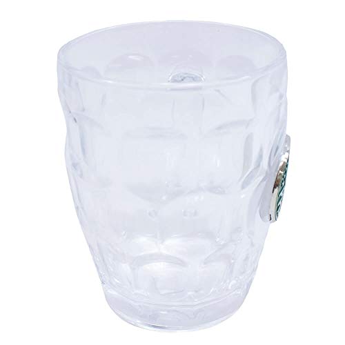 Caneca Vidro Brasão Metal 400ml - Palmeiras