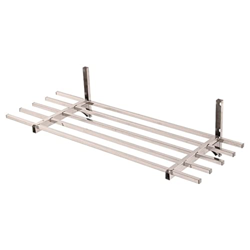Mensola da garage resistente da parete, in acciaio inox, capacità di carico di 120 kg, salvaspazio per cucina, bagno, officina, organizzare strumenti e attrezzature