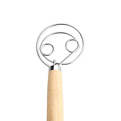 UPKOCH 1 peça misturador de massa de pão de aço inoxidável, misturador de massa, misturador de ovos,