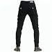 Produktbild GIINO Motorbike Trousers Protective Pants, Mens Motorcycle Jeans Made with Breathable Wear-resistant Kevlar with 2 Pair Protect Hip & Knee Removable Pads Jean (Schwarz,6XL)