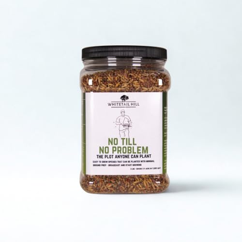 Whitetail Hill No Till No Problem Food Plot Seed Mix for Deer Easy to Grow Minimal Ground Prep No-Till Planting Broadcast and Start Growing