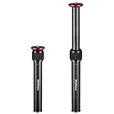 MINIFOCUS Tripod Extension, 12” All Aluminum Tripod Extension Tube, 2 Section Telescopic Tripod Exte
