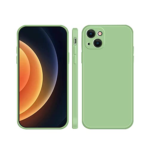 RYCUZO Hülle für iPhone 14, Premium-Silikonhülle, weiches TPU, rutschfeste Hüllen für vollständigen Schutz (Green Grass) Cover
