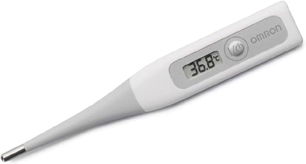 OMRON Flex Temp Smart Thermomètre – Thermomètre bebe rapide en 10 secondes, pointe flexible pour un confort optimal, étanche, thermomètre précis pour bébé et adultes