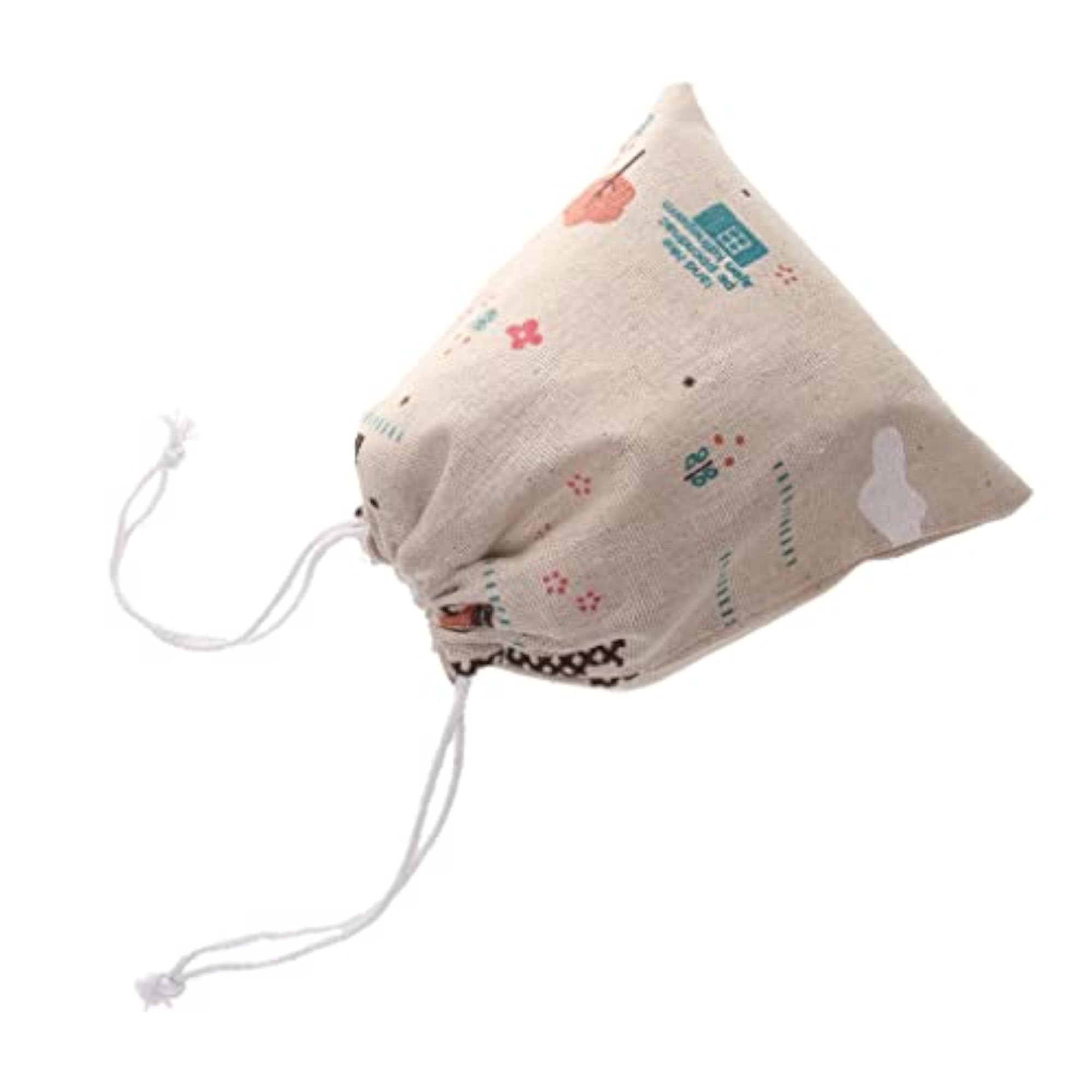 Eiffel Linen Drawstring Storage Bag for Travel