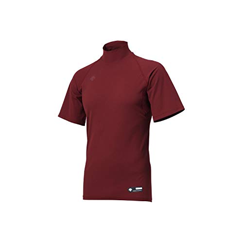 DESCENT(デサント) 野球 ハイネック半袖アンダーシャツ エンジ O STD-720