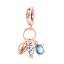 Rose Gold Ocean Turtle Conch Sea Fish