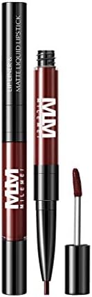 AmyDong Double-Headed Shining Long Lasting Lipstick + Lip Liner, Waterproof Lip Liner Stick Pencil Lip Gloss 16 Color
