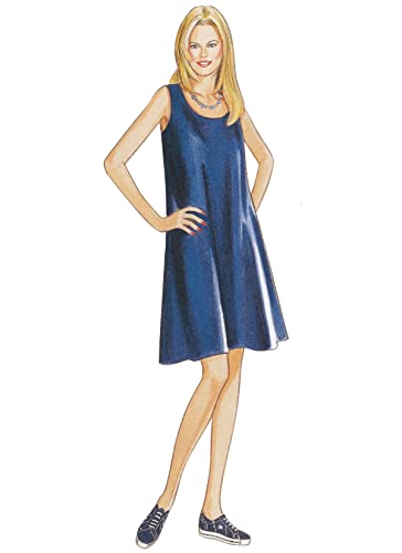 New Look 6352 Size A Misses' Dresses Sewing Pattern, Multi-Colour