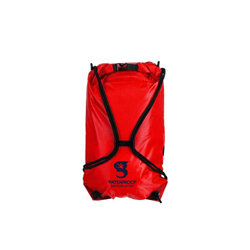 Image of geckobrands Embark 10L Drawstring Backpack - Waterproof, Lightweight Dry Bag for Beach, Hiking, and Light Water Activities