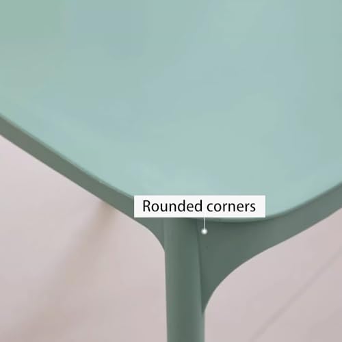 Stackable Lightweight Plastic Dining Chairs with Backrest Non-Slip Kitchen & Office Stools for Living Room Versatile Seating Solution for Home & Office
