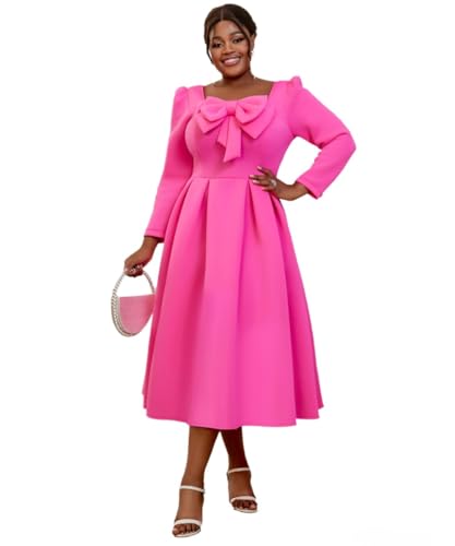pink dress with bow sleeves Pink Silk Crepe Bias Dress With Black Velvet Bow Detail