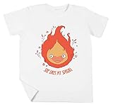 Fabricado en la UE She Likes My Spark! Niño Niña Unisexo Blanco Camiseta Manga Corta Kids White T-Shirt
