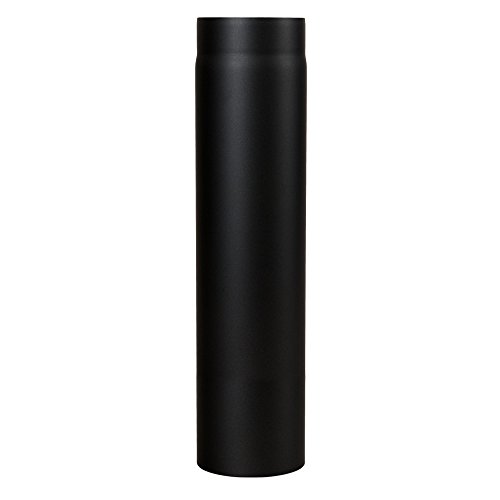 MULDENTHALER Ofenrohr, Rauchrohr, Senotherm, ø 130 x 1000 mm Schwarz Cover