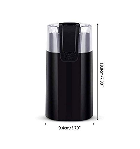 ZOUSHUAIDEDIAN Kaffeemühle elektrisch, 150w Gewürzschleifer mit Edelstahlklinge & Schüssel, One-Touch-Steuerung… – Bild 7