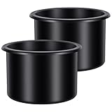 WJIAAA Cup Holder Insert,2 Packcup Holder Inserts for Car,Universal Plastic Recessed Cup Container Universal for Rv Boat Car Couch Golf Cart (Black)