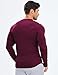 JMIERR Mens Shirts Casual Crewneck Muscle Slim Fitted Workout Gym Athletic T-Shirts Fall Fashion Long Sleeve Shirt for Men, M, Burgundy