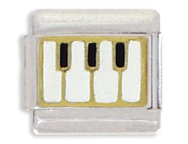 Clearly Charming Piano Keys Italian Charm #TOP17