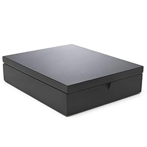 Bredemeijer 184007 Theedoos 9-Compartimenten Bamboo Zonder Ramen, Zwart