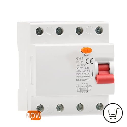 Disjoncteur différentiel 4P GYL8 triphasé pour sécuriser le tableau électrique