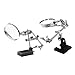 KALLORY 1 Set Magnifier with Bracket Magnifying Glass Auxiliary Clip-on Magnifier Jewelry Tool