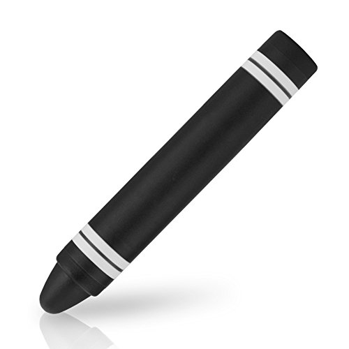 BoxWave Stylus Pen Compatible with iPad (1st Gen 2010) (Stylus Pen KinderStylus, Crayon Shaped, Thick Kids Stylus for iPad (1st Gen 2010), Apple iPad (1st Gen 2010) - Black