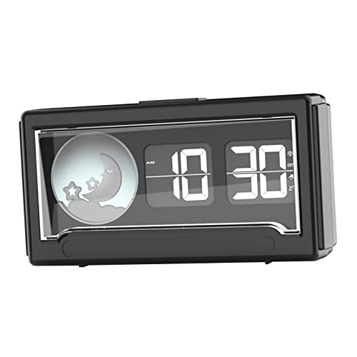 gazechimp Relógio de mesa retrô Relógio de flip automático Formato de exibição Relógio de mesa Relóg