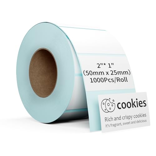 Rongta 2 Inch Circle/Square Thermal Labels, Self-Adhesive Round Direct Thermal
